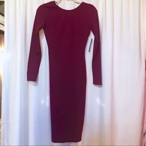 Midi backless dress